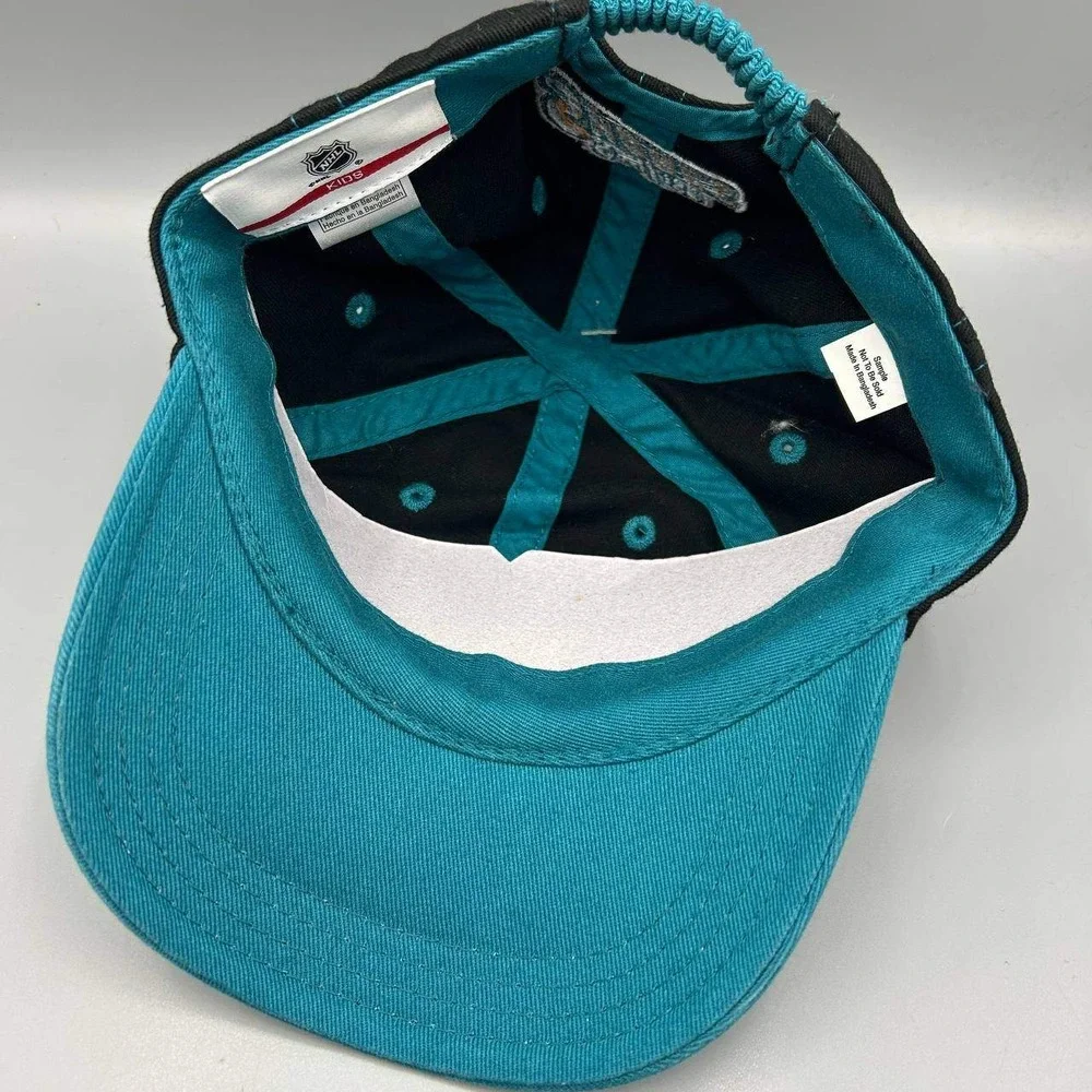 San Jose Sharks Hat Kids‎ Infant Embroidered NHL Strap Back Cap Cotton New